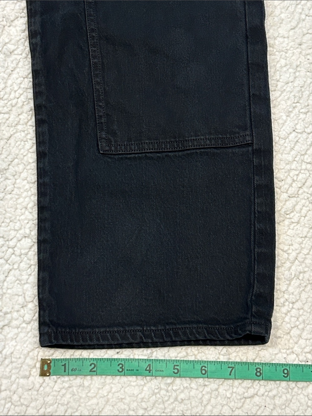 Pistola Lexi Mid Rise Straight Carpenter Jeans size 29 Coal Black - Picture 14 of 14